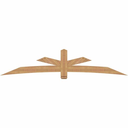 Ekena Millwork Alberta Smooth Timber Gable Bracket, Western Red Cedar, 108"W x 22"H x 1 1/2"D x 5 1/2"F, 5/12 Pitch GBW108X22X0206ALB00SWR